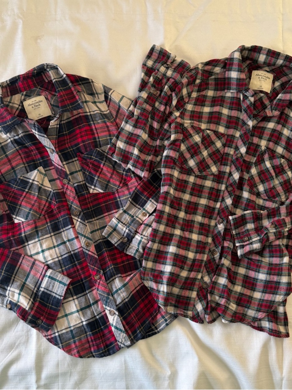 Abercrombie flannel bundle size XS